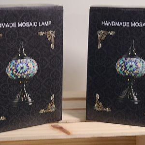 Home Made Mosiac Table Lamps (2) - HMMGL2